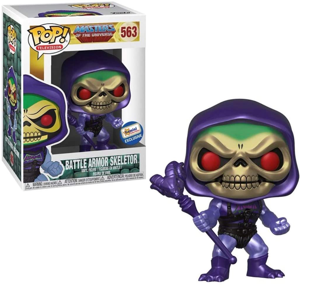 Funko Pop Skeletor (w/ Battle Armor) (Metallic) POPochos